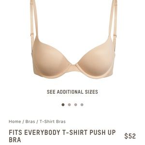 SKIMS Fits Everybody T-shirt Push Up Bra in Clay